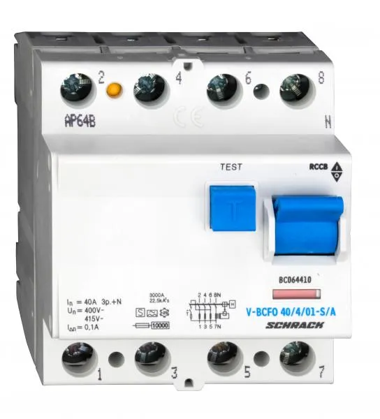 FI-Schalter, 40A, Bauart S, TypA